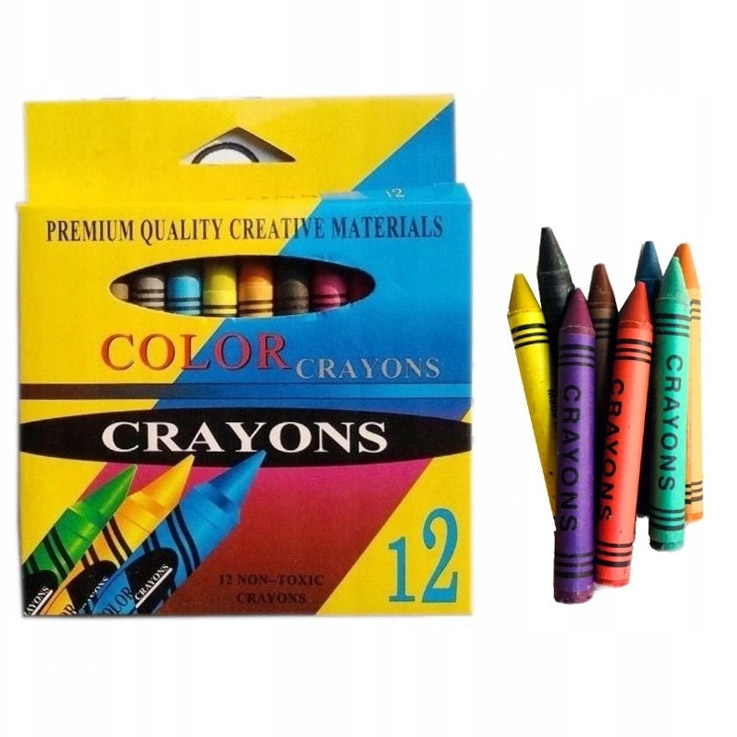 Kredki świecowe Crayons 12szt.